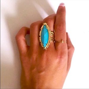 Authentic Kendra Scott Turquoise Maritza Ring